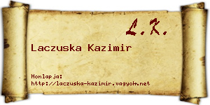 Laczuska Kazimir névjegykártya